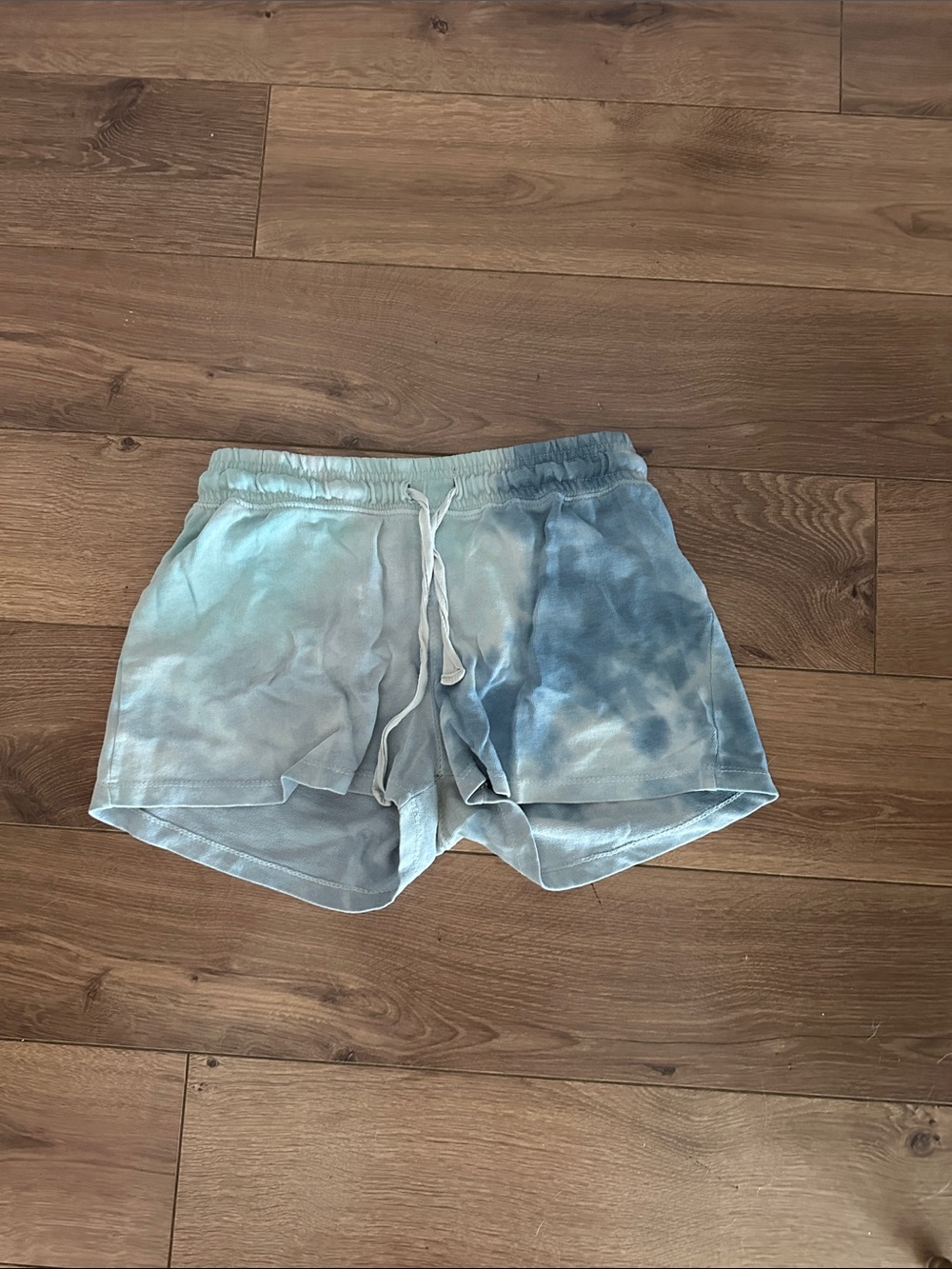 Blue Ombre Tie-Dye Lounge Shorts